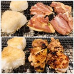 Fukurou no Hibiki Akizuki Irori Kura - 上  おにぎりは自分で焼く
                        下  食べ頃に焼けました