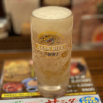 藤一番 - キリン生(中)ビール(一番搾り) 410円