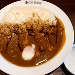 Curry House CoCo Ichibanya Tsukisamuchudokuori Ten - ポークカレー（ライス500g）＆半熟タマゴ