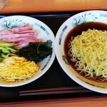 Hidakaya Kitakamio Ten - 黒酢冷やし中華は具と麺がセパレート（￥５９０）