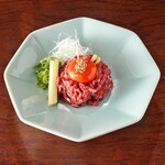 Yakiniku Nikudoushi Fukushima Ten - 新鮮度抜群。和牛ユッケ。