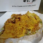 Usukawa Taiyaki Kokoraku Kashihara Honten - お好みたい焼きの片面は玉子バージョン…お世辞にも見た目は鯛にみえない（笑）