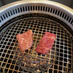 焼肉しゃぶしゃぶ いのうえ - 焼きます♪