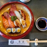 Nantoku Zushi Nishi Ten - 令和3年7月 ランチタイム
                      にぎり一人前(突き出し、赤出汁付) 880円