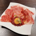 Yakiniku Nosuke - 大判！炙りユッケ 2200円