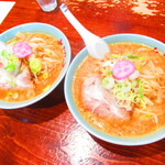 Ramen Sanpachi Hiraoka Ten - ２人の逆さんぱちデー　味噌ラーメン　８５０円→４５０円（税込）【２０２１年８月】