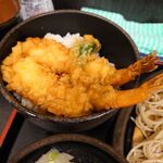 ゆで太郎 - 天丼セットの天丼