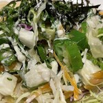 ガスト - 海老と山芋オクラのねばとろサラダうどんのトッピングサラダ