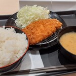 Matsu no Ya Takamatsu Kawaramachi Ten - ロースかつ定食（ごはん特盛）