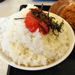 Katsuya Joetsu Ten - めんたいご飯です