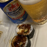 Chiyoda Sushi Park City Musashikoyama Ten - ビールと一緒に