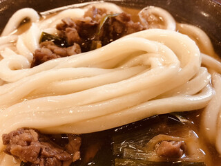 Maki no Udon Watada Ten - 麺は中麺(普通の硬さ)で注文