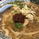 丸源ラーメン  - どろだれラー油で味変