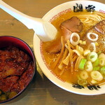 Ramen Yamaya Sapporo Ten - Bセット豚骨塩で_950円