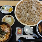 Teuchi Soba Hassho - 鴨汁桜えび丼セット