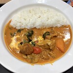 松屋/マイカリー食堂 - 彩り野菜のバターチキンカレー上から