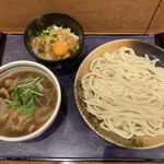 竹國 - 料理写真:肉汁うどん たまごかけごはん