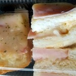 みんなの大ぱん - たっぷりチーズのハム入りフレンチトースト