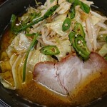 ラーメン道楽 - 道楽　青唐豚骨ラーメン味濃いめアブラ多め