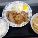 Enkyo - 生姜焼きセット850円。