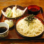 芳味亭 - 天ざるうどん　国産高級小麦を使った自慢のうどん