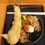 麺処 綿谷 - スペシャルぶっかけ(小・冷)と、ゲソ天