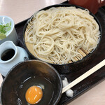 Ichifuku Soba Ten - もりそばM 820円と生たまご 70円