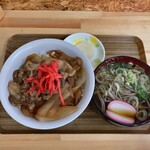 食べ小屋 はやと - 牛丼ミニそば付