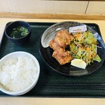 はなまるうどん - から揚げ定食（３コ）５９０円