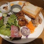 Mother Moon Cafe Kakogawa Ten - ビッググッドモーニングプレートを上空から♥