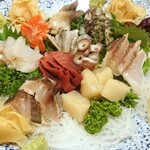 Tatsumi Zushi - 刺身盛り合わせを四名入店なのに…二人前注文。