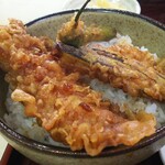 林屋 - ミニ天丼とミニそばのセット 1000円