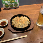 Kakuyasu Beer to Tetsunabe Gyoza 3 6 5 Sakaba Shonandai Ten - 