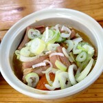 Ramen Yakiniku Emikichi - 【2021.10.14(木)】ミニもつ煮250円→0円