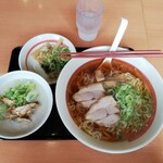 幸楽苑 - お粥 Cセット 麺大盛り 500円