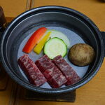 Oshokuji Dokoro Bunashizuku (Yachi Onsen) - 牛鉄板焼き