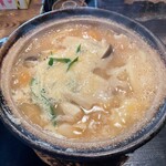 うどん處 狸庵 - みそ煮込うどん(かしわ)②