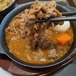 Matsuya Nippori Ten - 牛丼の具の様な薄切りのお肉は柔らかで美味しいのですが…