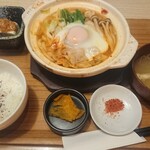 Ichigen Shinkamagaya Ten - 豚チゲうどん定食¥950-