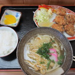 Self Udon Kogane - 唐揚げ定食(５００円）