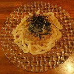 Sweets&wine BAR Chantilly - たらこうどん納豆乗せ　700円