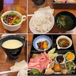 寺カフェ - 豆乳豚しゃぶ御膳