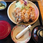 Hachiei Nanbu Yashiki Sotoasahikawa Ten - 唐揚げ定食。