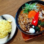 Soup Curry GARAKU Chitose Ten - 余市ワインポークの豚しゃぶ