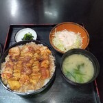 Kogane Ya - 焼き鳥丼定食770円（大盛り）