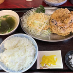 手打ち讃岐うどん じゃんぼ - 骨付きフライ定食ヽ(°ワ°*)／