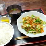 Hirai Shokudo - 野菜炒め定食　550円