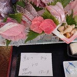 魚笑 - 刺身定食(極上)説明