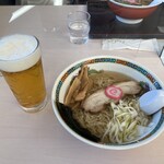 Hokuto - 塩ラーメンと生ビール