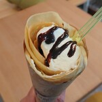 NOMUGELA COFFEE - クレープ　チョコレート生クリーム　390円　2021/12